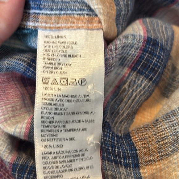 Tommy Bahama men’s linen long sleeve button down shirt size large - Picture 8 of 8